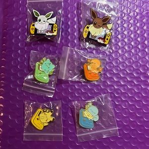 Pokémon Console Pin set of 6